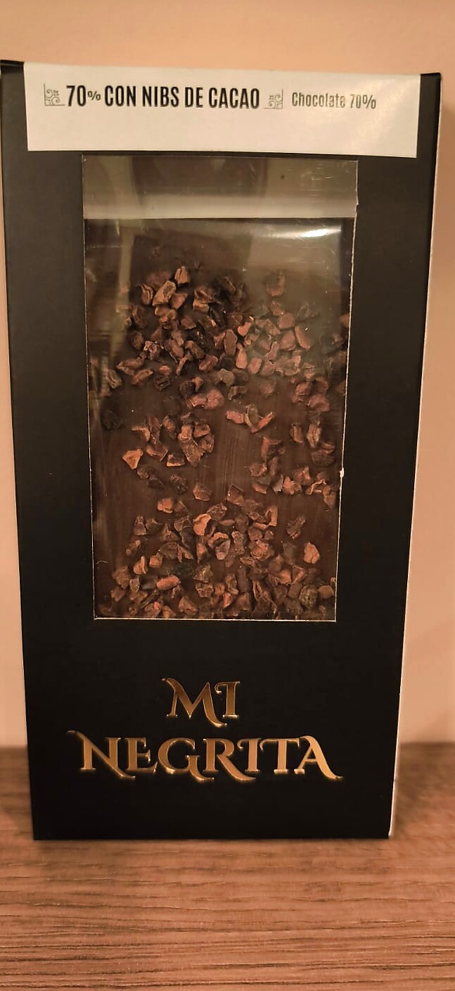 Tableta 70% con Nibs de Cacao